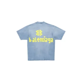 Tape Type T-shirt Medium Fit “Faded Blue” 739784TOVA94530