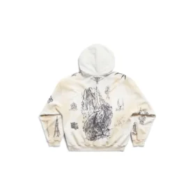 Tat Zip-up Hoodie Medium Fit Jacket “Off White Black” 770939TQVK13307