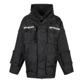 Technical Fabric Oversized Parka With Jersey Insert “Black” 746450TOO321000