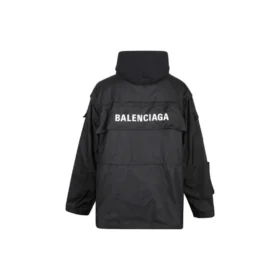 Technical Fabric Oversized Parka With Jersey Insert “Black” 746450TOO321000