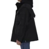 Technical Fabric Oversized Parka With Jersey Insert “Black” 746450TOO321000