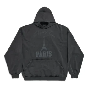 The Capital Of Fashion Hoodie Large Fit “Black Faded” 803265TRVN41048