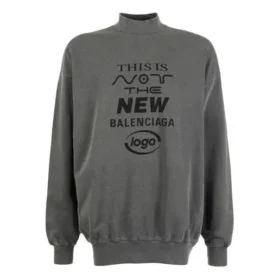 This Is Not The New Balenciaga Logo Sweater “Dark Grey” 652981TKVE41069