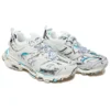 Track 1.0 Sneakers ” White Blue Mesh and Nylon Graffiti” 542023W3SRA9014