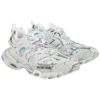 Track 1.0 Sneakers ” White Blue Mesh and Nylon Graffiti” 542436W3SRA9014