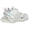 Track 1.0 Sneakers ” White Blue Mesh and Nylon Graffiti” 542436W3SRA9014