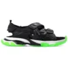 Track sandals “Clear Sole Black Green White” 655954W2CC41038