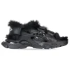 Track Sandals “Fake Fur Black” 668560W3CQ31000