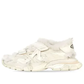 Track Sandals “Fake Fur White” 668560W3CQ39700
