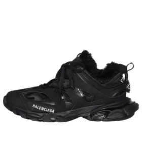 Track Sneaker “Faux Fur Black” 668556W3CQ11000
