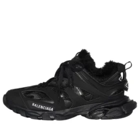 Track Sneakers “Fake Fur Black” 668555W3CQ11000
