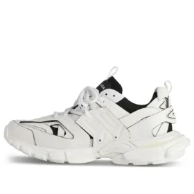 Track Sock Sneakers “White and Black Knit and Nylon” 736330W3SKC9010