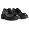 Tractor Loafer Shoes “Black Smooth Calfskin” 760439WA8E91000