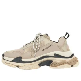 Triple S Daddy Shoes Beige/Black 524039W09OM9787