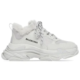 Triple S “Faux Fur – Grey” 668563W3CQ51210