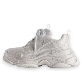 Triple S “Light Grey Rhinestones” 524039W2TST1100