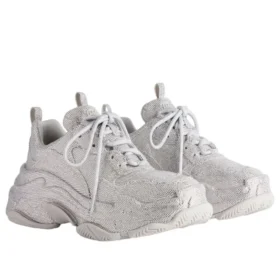 Triple S “Light Grey Rhinestones” 524039W2TST1100