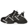 Triple S Logotype Sneakers “Black” 536737W2FAB1090