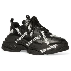 Triple S Logotype Sneakers “Black” 536737W2FAB1090
