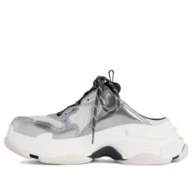 Triple S Mules “Silver” 755686W2FWM8191
