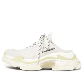 Triple S Mules “White Double Foam and Mesh” 755686W3SM29097