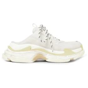 Triple S Mules “White Double Foam and Mesh” 755686W3SM29097