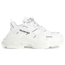 Triple S Sneaker “All Over Logo – White” 524039W2FA19010
