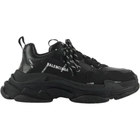 Triple S Sneaker “Allover Logo – Black” 536737W2FA11090