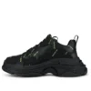 Triple S Sneaker “Allover Logo – Black Fluo Yellow” 536737W2FA11070