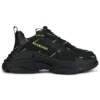 Triple S Sneaker “Allover Logo – Black Fluo Yellow” 536737W2FA11070