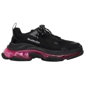 Triple S Sneaker “Clear Sole – Black Pink Neon” 541624W2FR11053