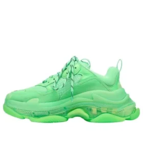 Triple S Sneaker “Clear Sole – Neon Green” 541624W2CF13801