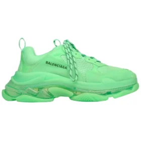 Triple S Sneaker “Clear Sole – Neon Green” 541624W2CF13801