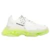 Triple S Sneaker “Clear Sole – White Fluo Yellow” 541624W2FR19073