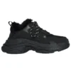 Triple S Sneaker “Faux Fur Black” 668563W3CQ51000