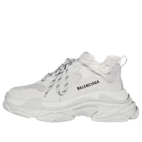 Triple S Sneaker “Faux Fur – Grey” 668562W3CQ51210