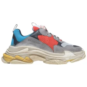 Triple S Sneaker “Grey Blue Red” 512175W09O24365