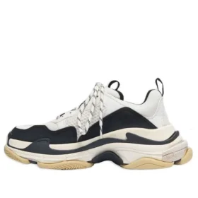 Triple S Sneaker “White Black” 536737W09OM9058