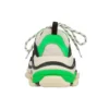 Triple S Sneaker “White Green Fluo” 536737W09O69063