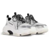 Triple S Sneakers “Black White Silver Double Foam and Mesh” 524039W2FWM8191
