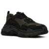 Triple S Sneakers “Olive Green Black” 536737W2FW24010