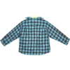 Trompe L”oeil Checked Shirt And T-Shirt “Blue Neon Yellow” 699371TMM116305