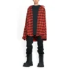 Trompe L”oeil Checked Shirt And T-Shirt “Red Navy” 699371TNM256167