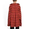 Trompe L”oeil Checked Shirt And T-Shirt “Red Navy” 699371TNM256167