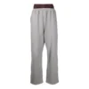 Trompe L”oeil Double Waistband Sweatpants “Red Grey” 662627TKM366100