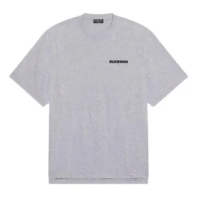 Turn Slit T-Shirt “Grey Black” 675016TLVB31167