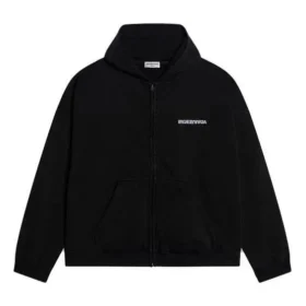 Turn Zip-Up Hoodie Wide Fit “Black” 674719TLVB49034