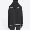 Turn Zip-Up Hoodie Wide Fit “Black” 674719TLVB49034