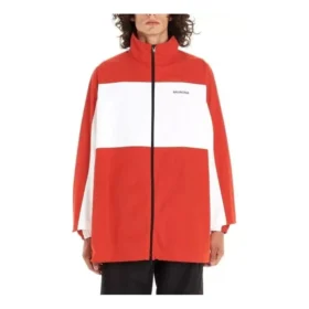 Two-Tone Full Zip Jacket “Red White” 571434TYB186403