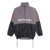 Two-Tone Logo-Print Shell Jacket “Grey” 534317TDO051408